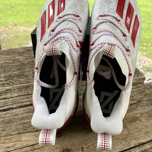 Adidas Adizero Reign Young King Football Cleats FU6708 Floral RED Men's Size 8.5 - Picture 7 of 9